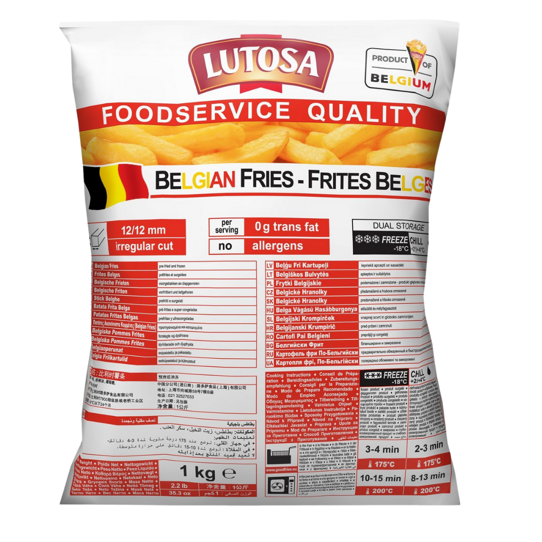 Papas fritas Lutosa | 12mm | 6x2