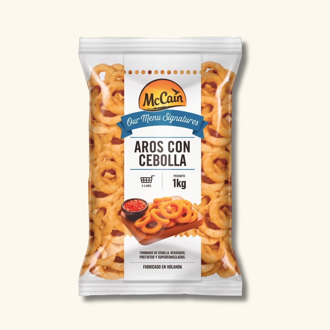 Aros de Cebolla Preformados McCain 10 x 1 kg | Food Commerce LCA