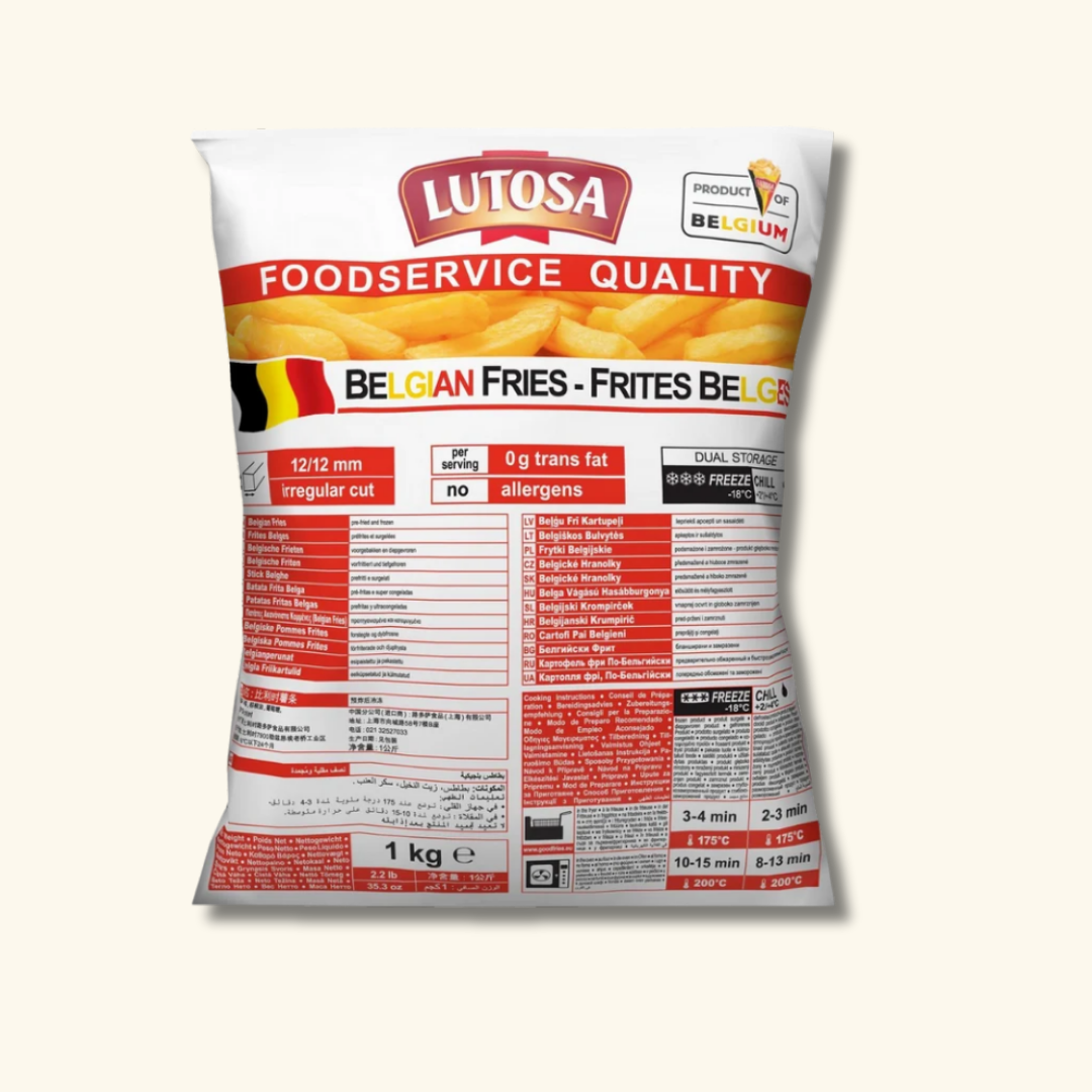 Papas Fritas Lutosa 12mm 6x2 kg | Food Commerce LCA