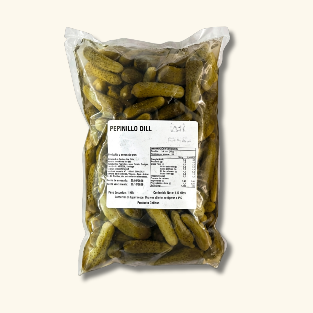 Pepinillos Dill 1 KG | Food Commerce LCA