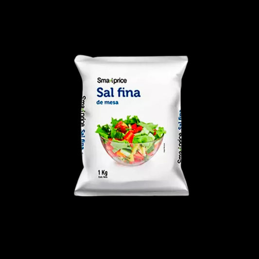 BOLSA DE SAL MARCA SMARTPRICE DE 1 KILOGRAMO